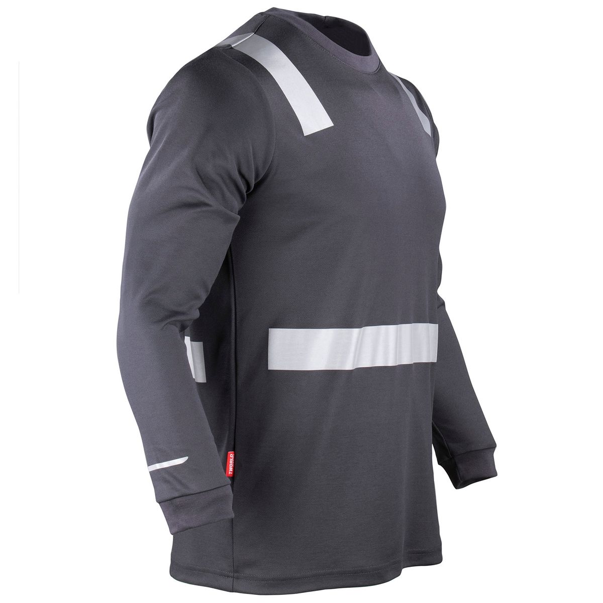 T-WORLD - POLERA HOMBRE MANGA LARGA HIBRIDA CINTA REFLECTIVA