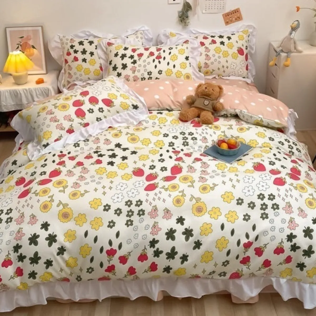 HOMER DESIGN - Set Ropa De Cama Sabanas +funda De Plumon 1.5 Plazas hm30