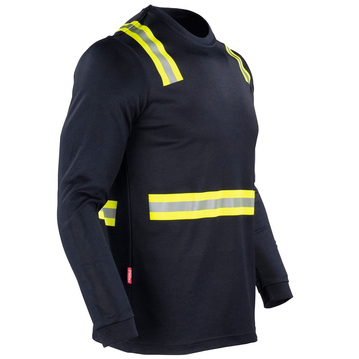 T-WORLD - POLERA HOMBRE MANGA LARGA HIBRIDA DUAL HI VIS