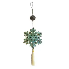 CREA TALLER - Colgante móvil mandala Flor celeste