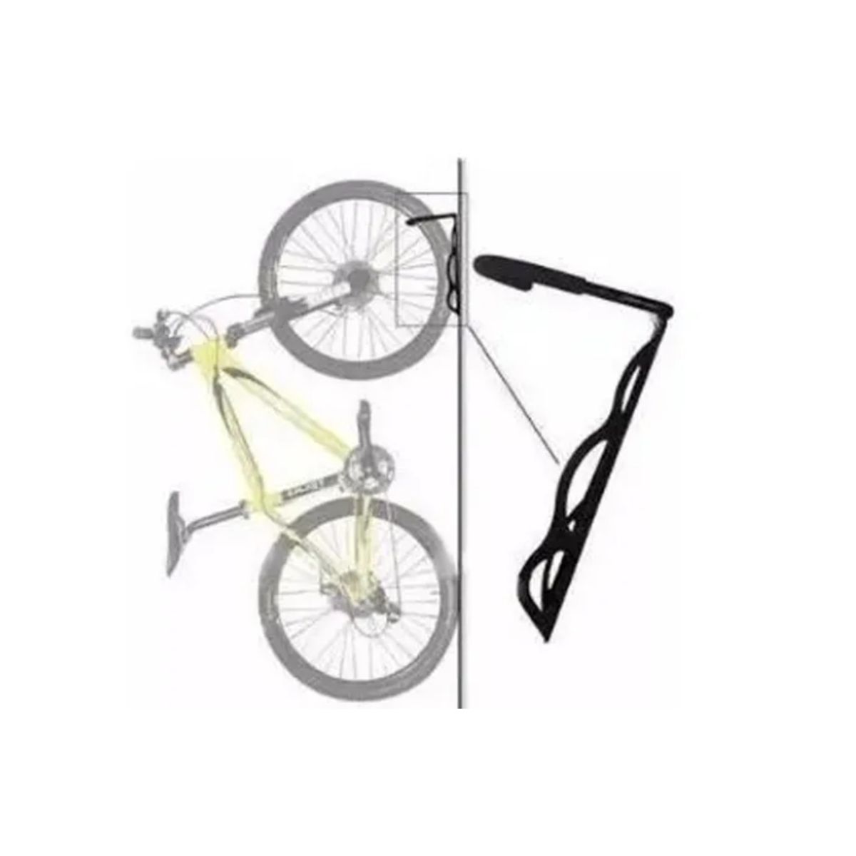 Gancho Para Bicicletas Soporte Muro Portabicicleta De Pared, marca OFERTABKN - Foto Principal