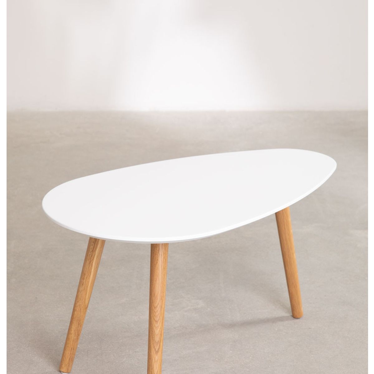 CORI CORI - Mesa de Centro Elipse BLANCA