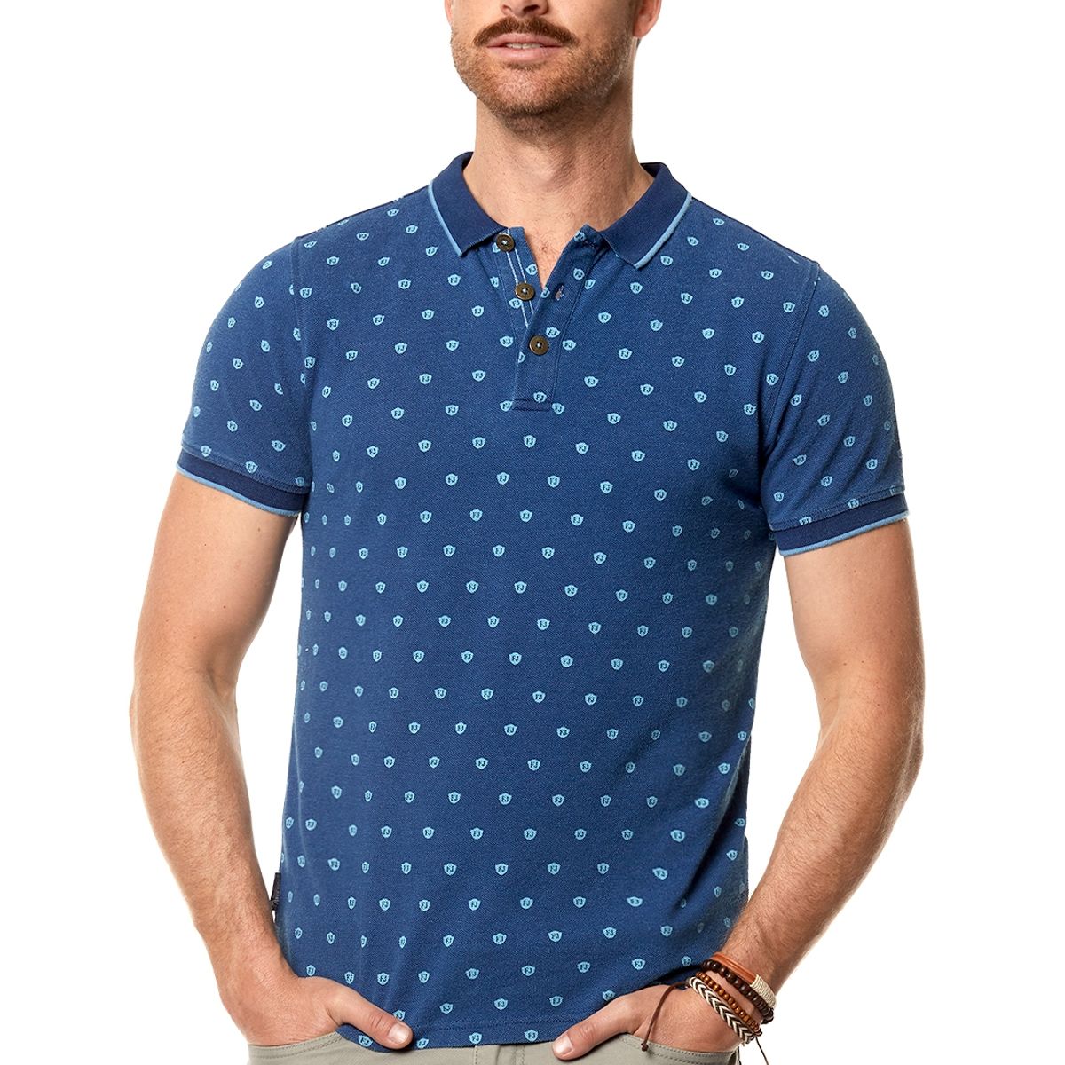FEROUCH - Polera Polo New York Azul Ferouch