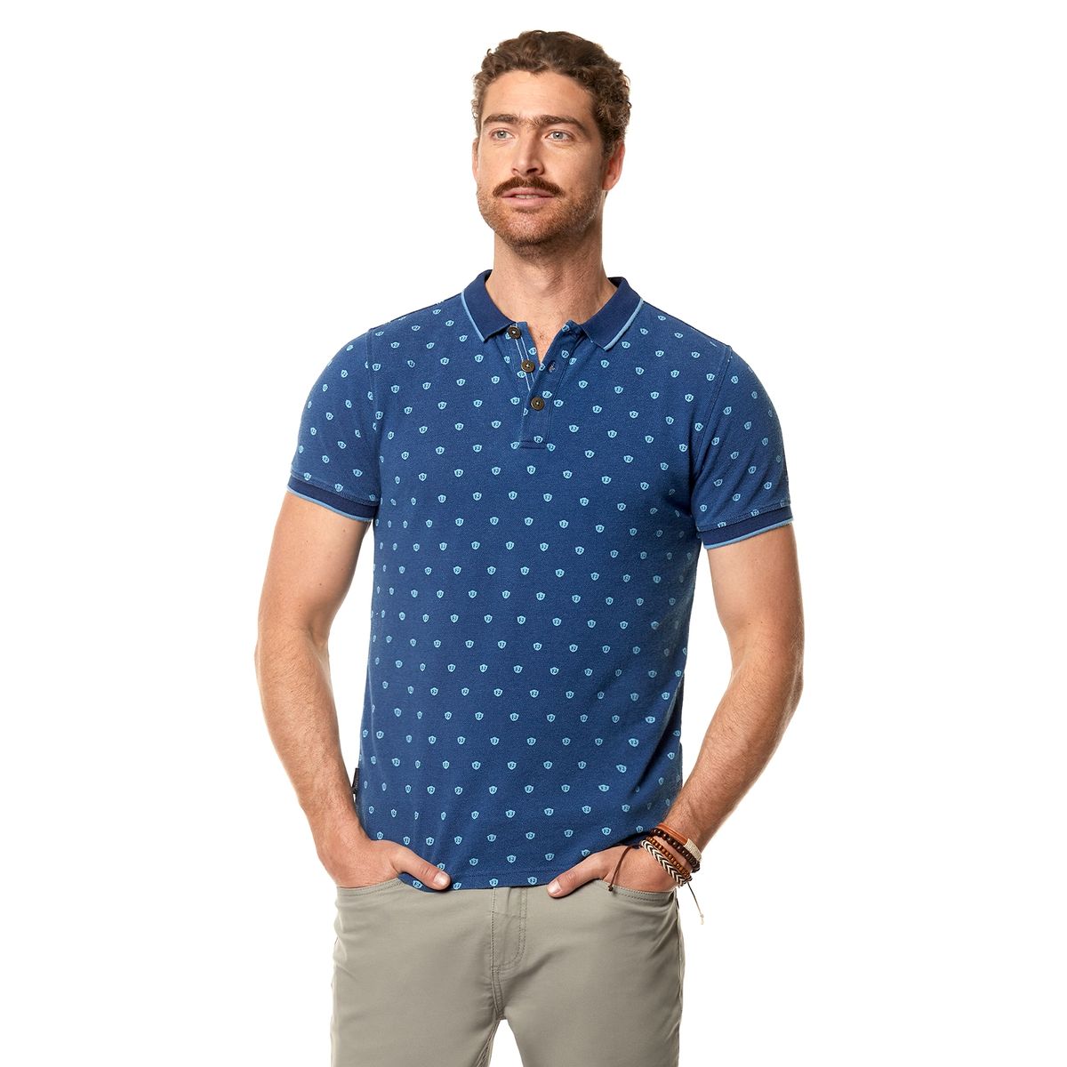 FEROUCH - Polera Polo New York Azul Ferouch