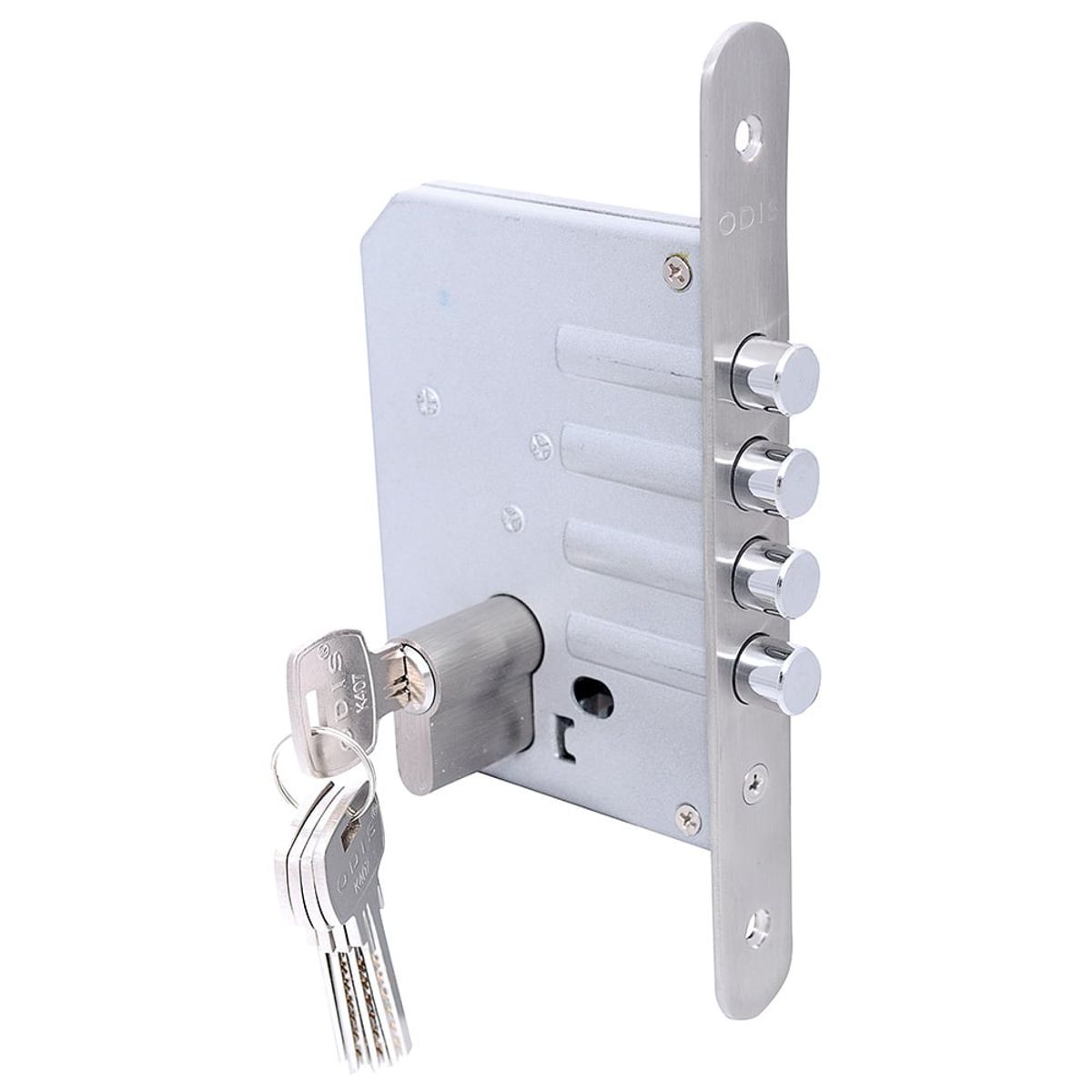 ODIS - Cerrojo Embutir Odis 605 Llave-Seguro - Plata