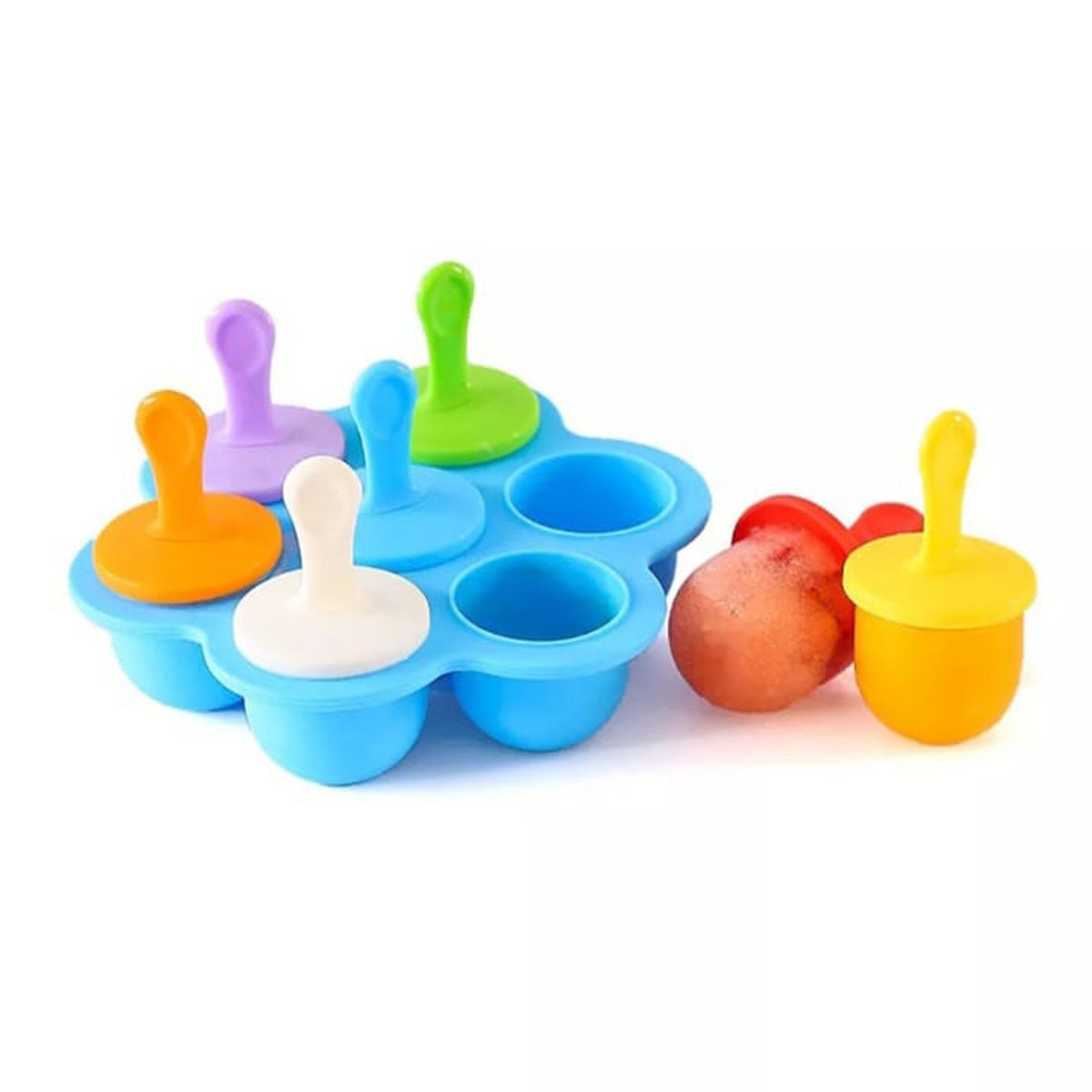 GENERICO - Molde Silicona para helado tamaño bebe Azul