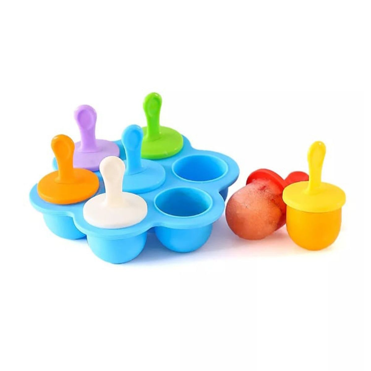 GENERICO - Molde Silicona para helado tamaño bebe Azul