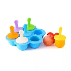 GENERICO - Molde Silicona para helado tamaño bebe Azul