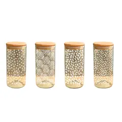 GREEN GLASS - Pack 4 Frascos Patrón Cereales - 500cc