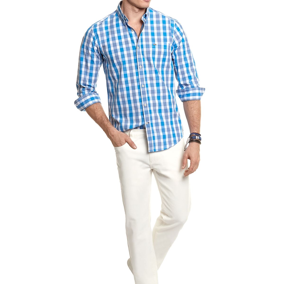 FEROUCH - Camisa Checkered Chicago Fj Azul Ferouch