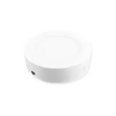 DEMASLED - Foco LED redondo Borde Blanco Sobrepuesto 12cm 6W Luz Neutra 220V