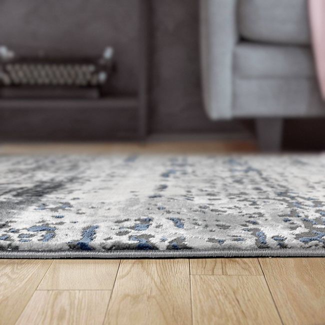 MODA ALFOMBRAS - ALFOMBRA BABIL COLECTION AZUL 120 x 180 cm