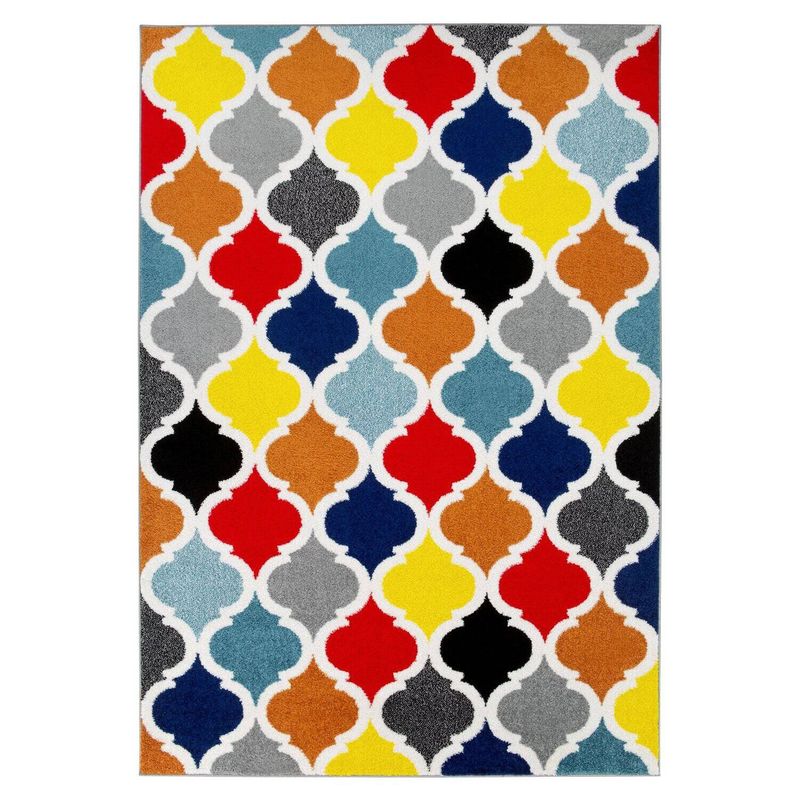 MODA ALFOMBRAS - ALFOMBRA FLORIDA MULTICOLOR 120x180 cm