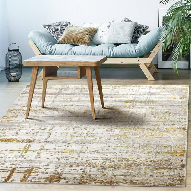 MODA ALFOMBRAS - ALFOMBRA BABIL COLECTION BEIGE 240 x 305 cm