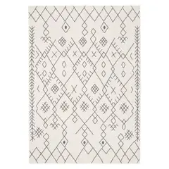 MODA ALFOMBRAS - ALFOMBRA FLORIDA BLANCA 160x230 cm