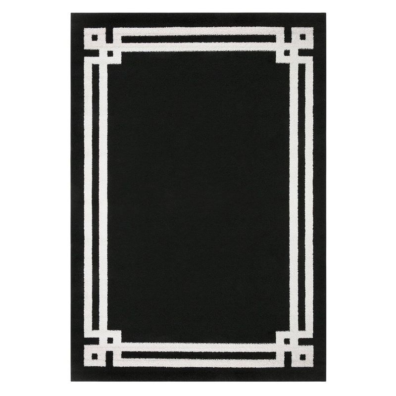 MODA ALFOMBRAS - Alfombra Amigo Negra 160 x 230 cm