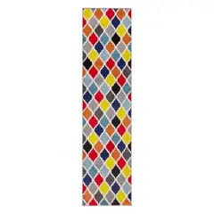 MODA ALFOMBRAS - ALFOMBRA PASILLO FLORIDA MULTICOLOR 70x230 cm