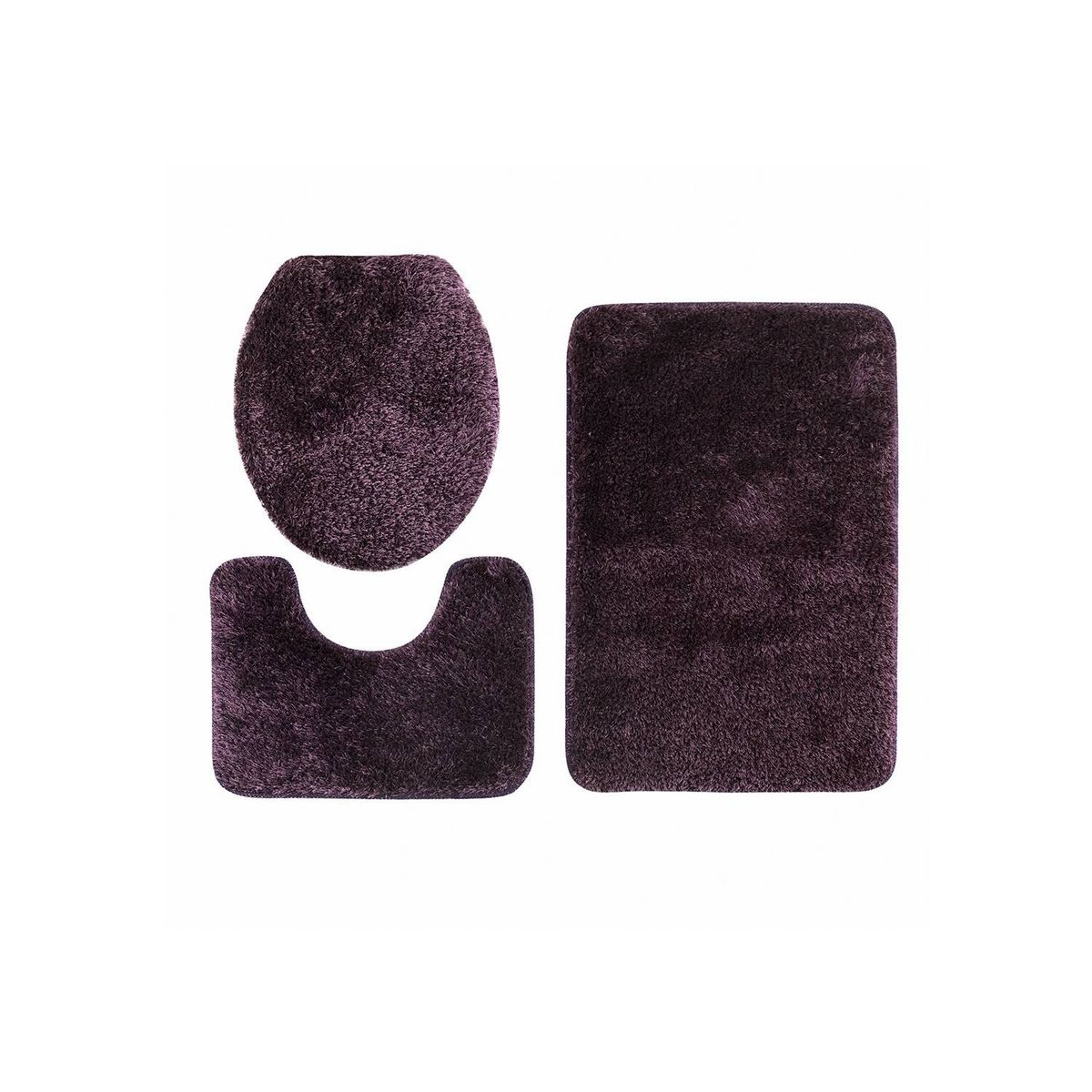 MODA ALFOMBRAS - Alfombra Para Baño Set Morado 50 X 75 Cm