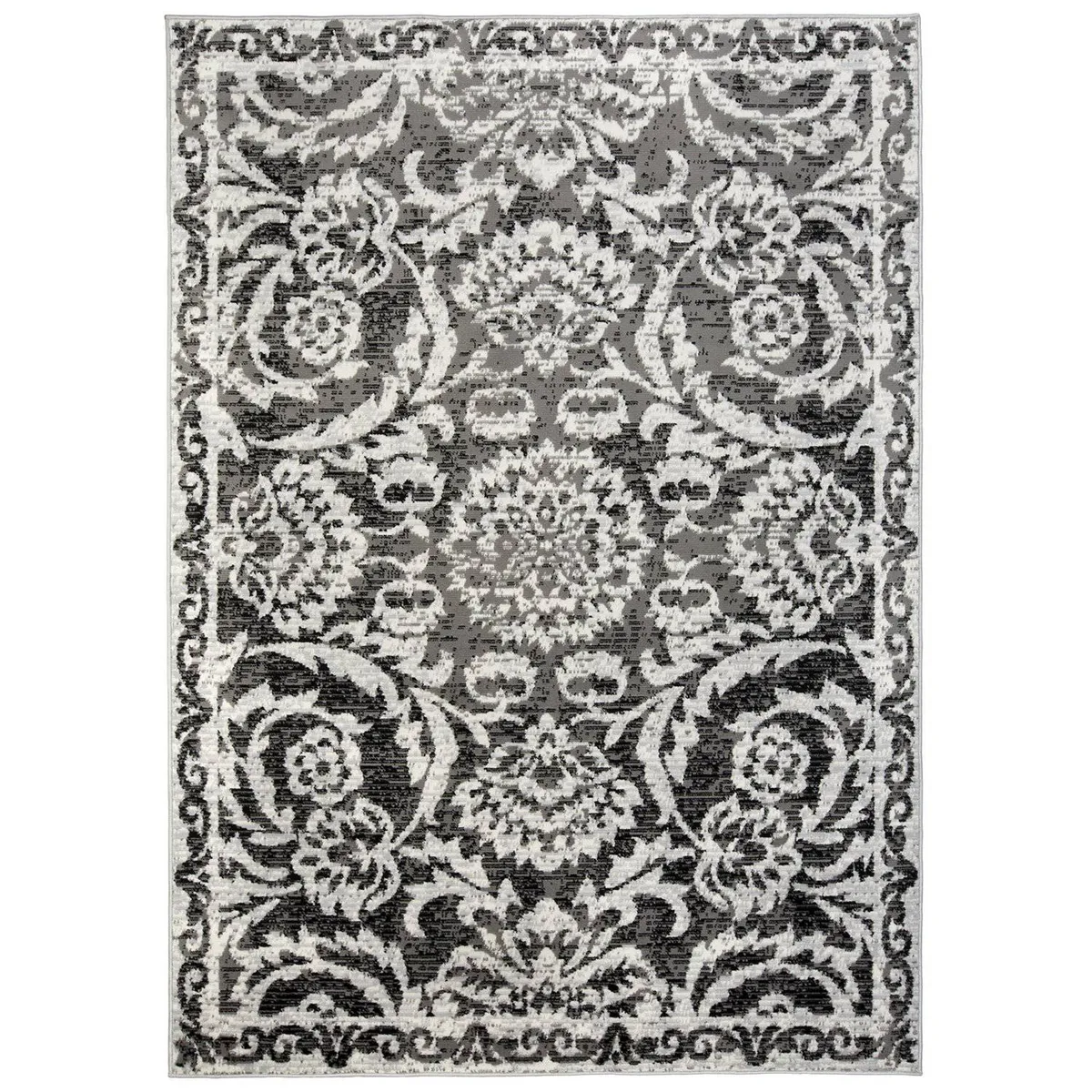 MODA ALFOMBRAS - ALFOMBRA KASHAN KING GRIS 153 cm *213 cm