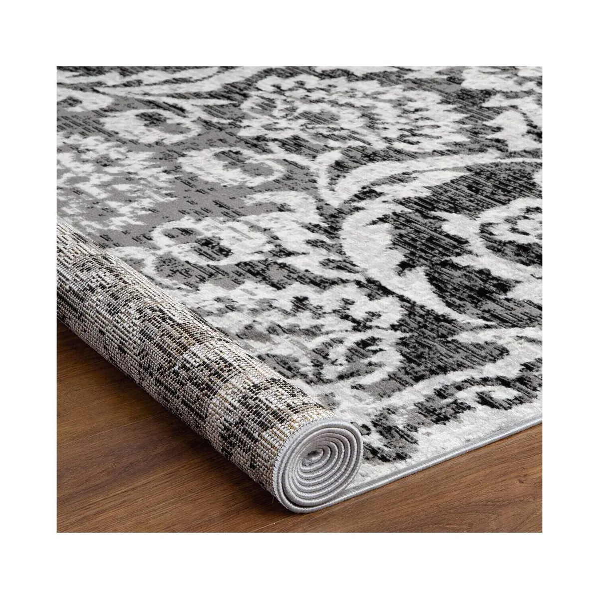 MODA ALFOMBRAS - ALFOMBRA KASHAN KING GRIS 200 cm * 290 cm