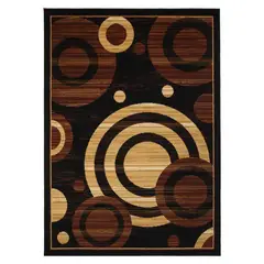 MODA ALFOMBRAS - ALFOMBRA KASHAN KING NEGRA 123 cm x 185 cm