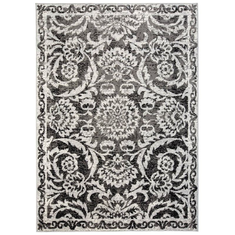 MODA ALFOMBRAS - ALFOMBRA KASHAN KING GRIS 244 cm * 305 cm