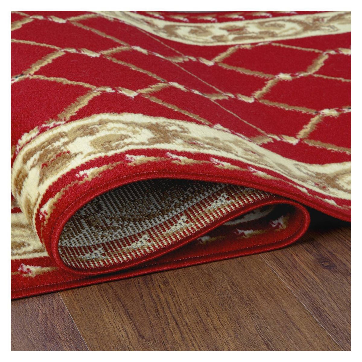 MODA ALFOMBRAS - Bajada De Cama Kashan King Roja 60 X 90 Cm