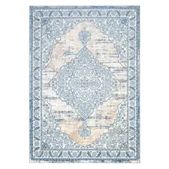 MODA ALFOMBRAS - Baja De Cama Florida Azul 50 X 120 Cm