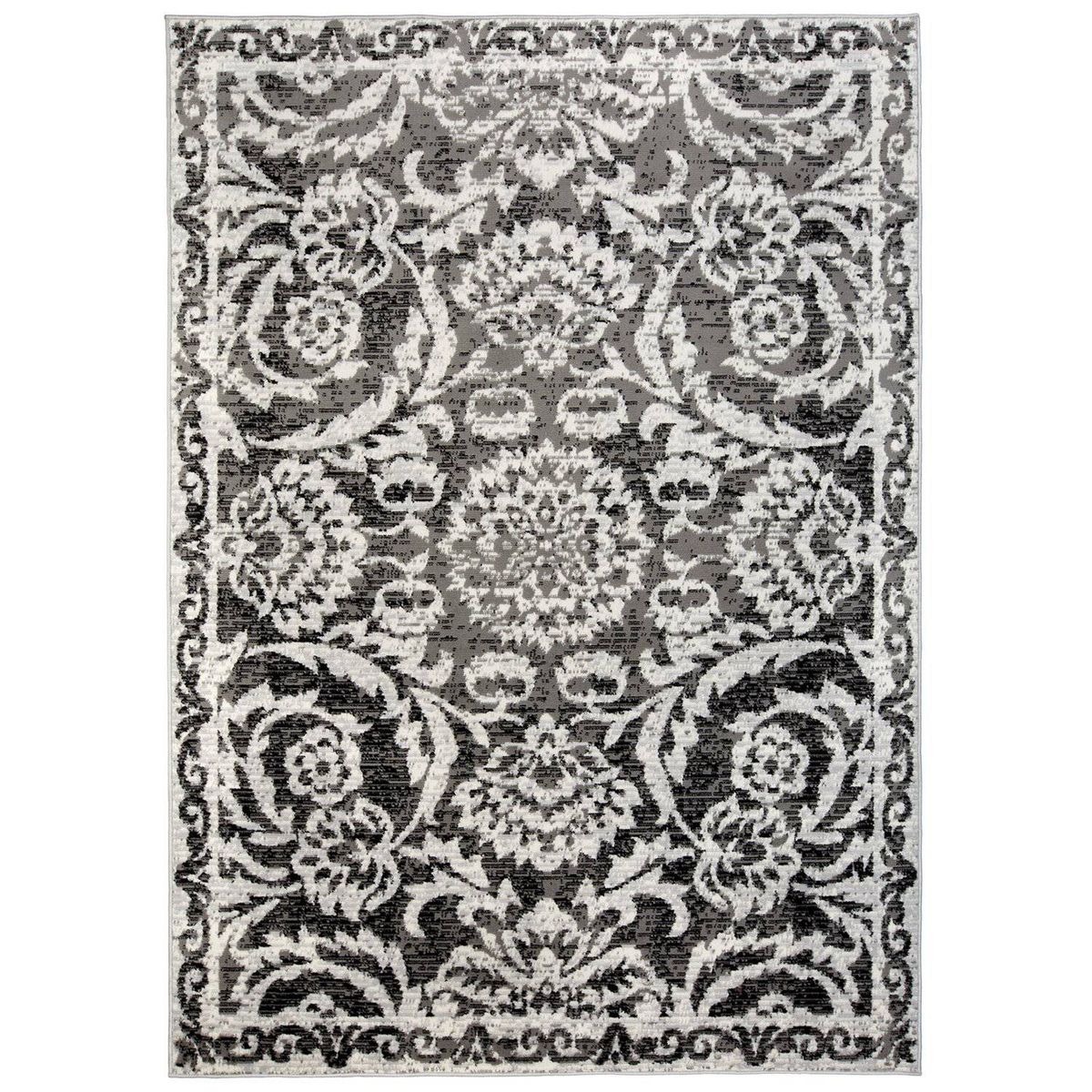 MODA ALFOMBRAS - Bajada De Cama Kashan King Negra 60 X 90 Cm