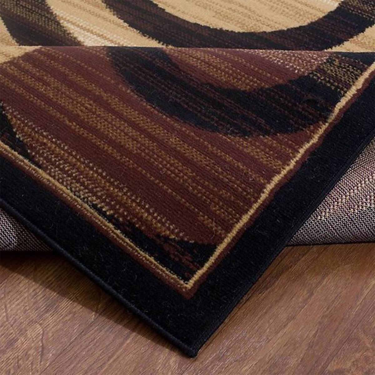 MODA ALFOMBRAS - ALFOMBRA KASHAN KING NEGRO 244 cm * 305 cm.