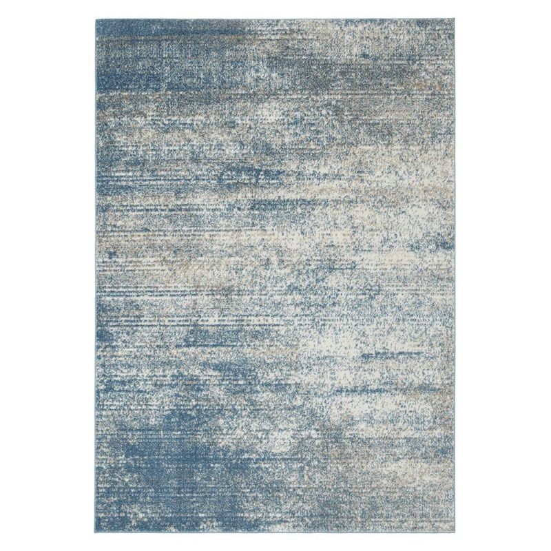 MODA ALFOMBRAS - Bajada De Cama Florida Azul 50 X 120 Cm