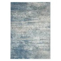 MODA ALFOMBRAS - Bajada De Cama Florida Azul 50 X 120 Cm