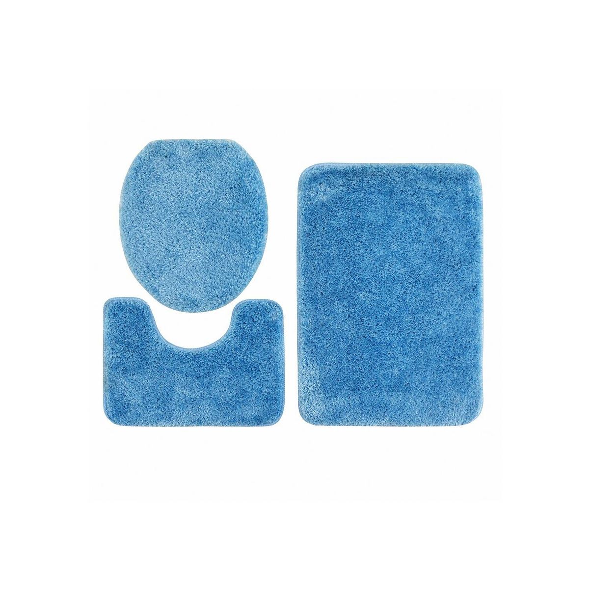 MODA ALFOMBRAS - Alfombra Para Baño Set Azul 50 X 75 Cm