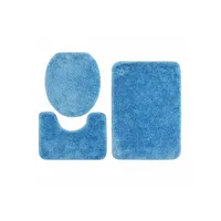 Alfombra Para Baño Set Azul 50 X 75 Cm