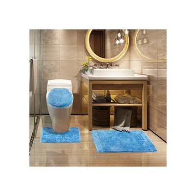 Imagen 2 del producto Alfombra Para Baño Set Azul 50 X 75 Cm