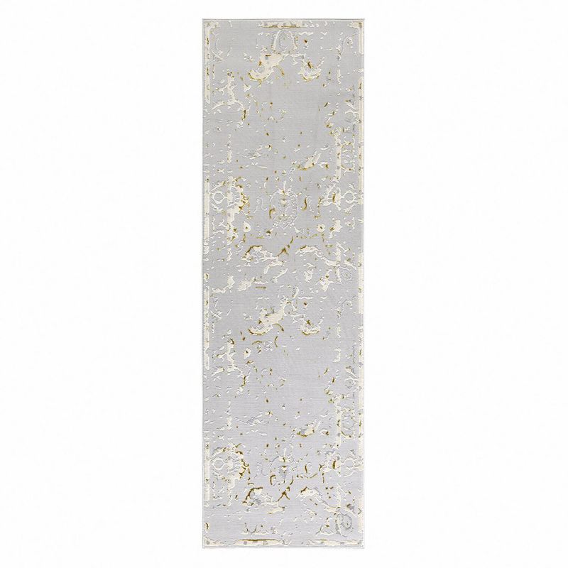 MODA ALFOMBRAS - ALFOMBRA PASILLO BABIL COLECTION DORADO 70 x230 cm