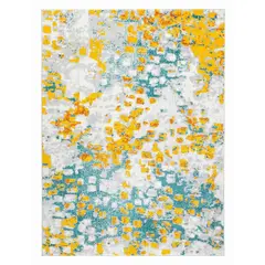 MODA ALFOMBRAS - Alfombra Florida Amarilla 120 X 180 Cm