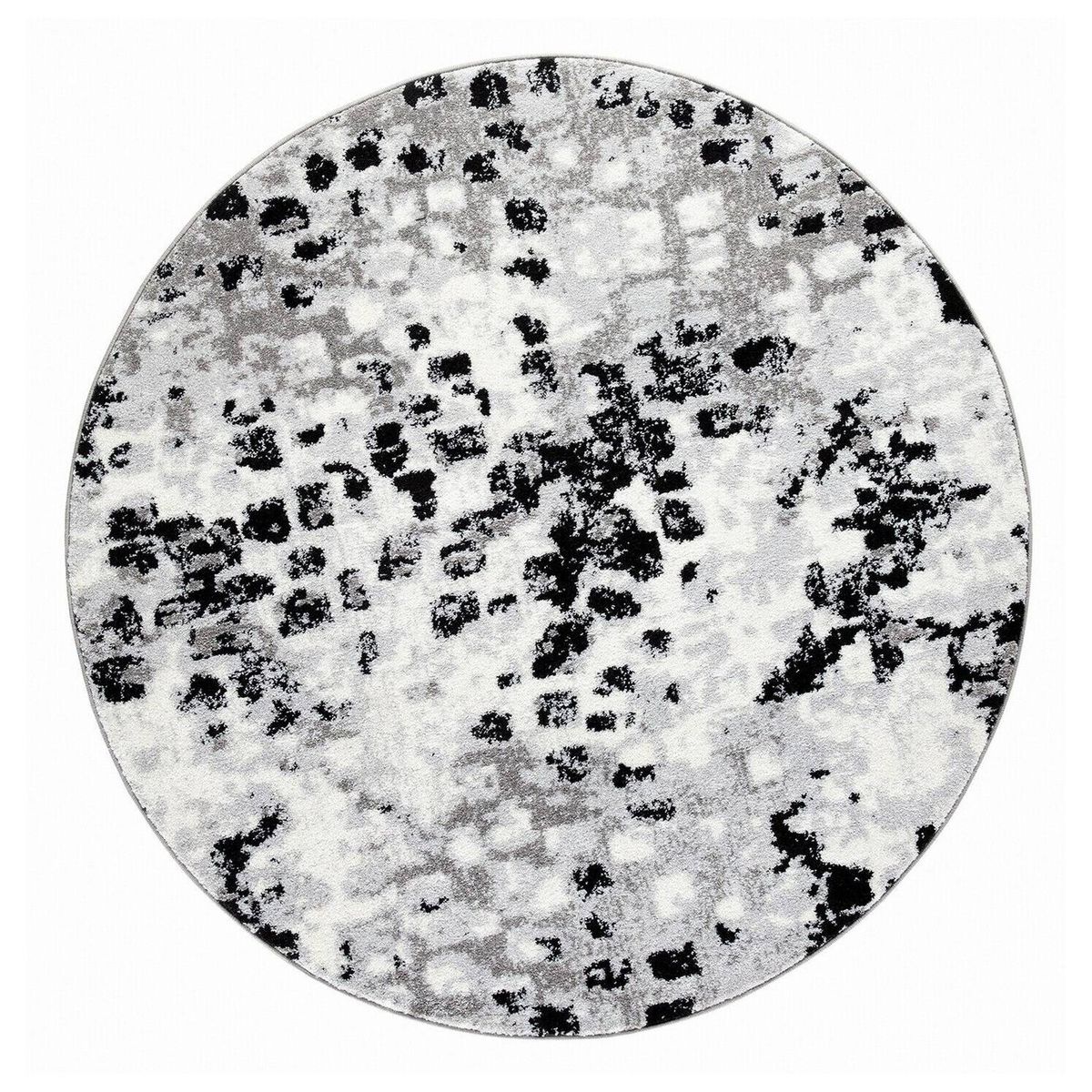 MODA ALFOMBRAS - Alfombra Redonda Florida Gris 160 X 160 Cm