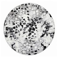 Alfombra Redonda Florida Gris 160 X 160 Cm