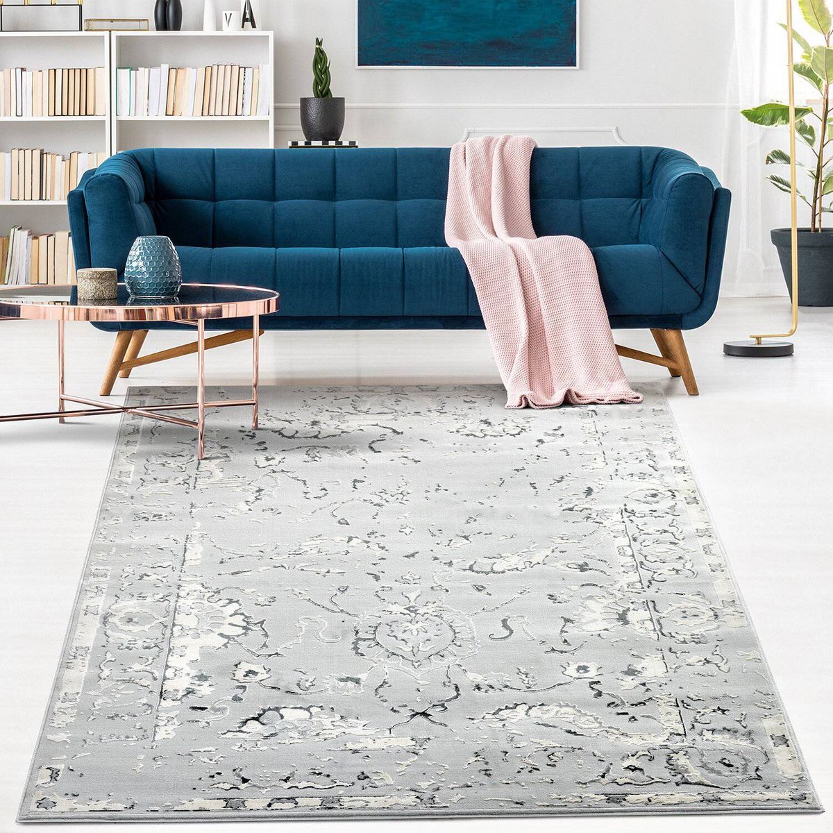 MODA ALFOMBRAS - ALFOMBRA BABIL COLECTION GRIS  240 x 305 cm