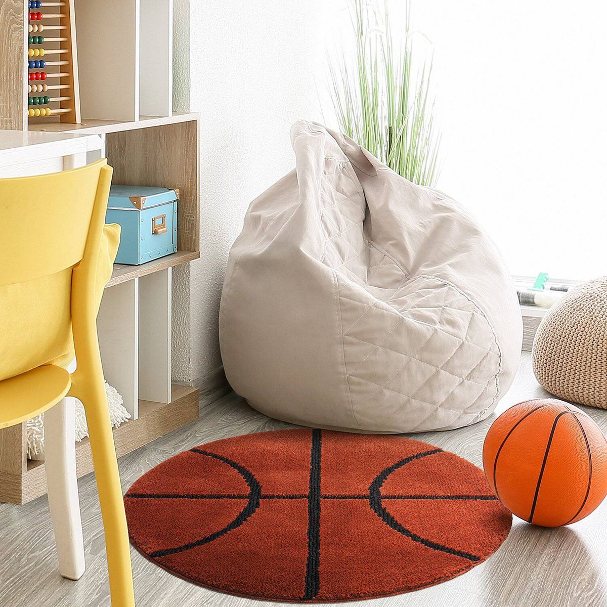 MODA ALFOMBRAS - Alfombra Basketball Para Niños 100 X 100 Cm