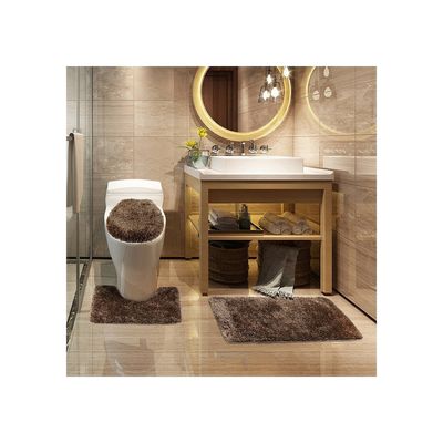 Imagen 2 del producto Alfombra Para Baño Set Café 50 X 75 Cm
