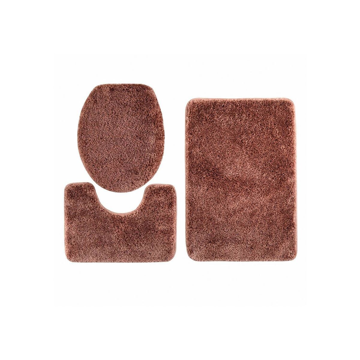 MODA ALFOMBRAS - Alfombra Para Baño Set Naranjo 50 X 75 Cm