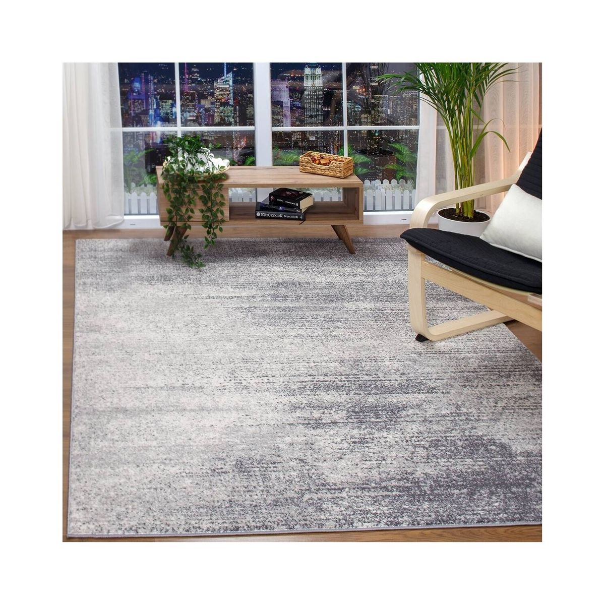 MODA ALFOMBRAS - ALFOMBRA FLORIDA GREY  120x180 cm