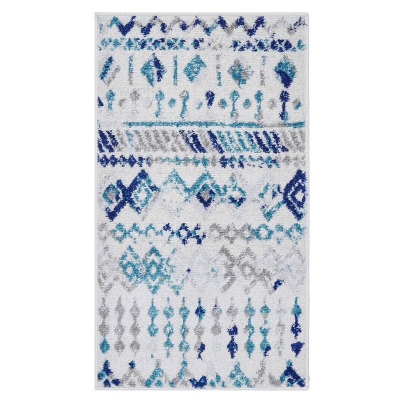 MODA ALFOMBRAS - Bajada De Cama Phoenix Azul 60 Cm  100 Cm