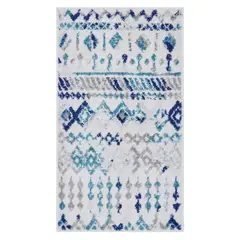 MODA ALFOMBRAS - Bajada De Cama Phoenix Azul 60 Cm 100 Cm