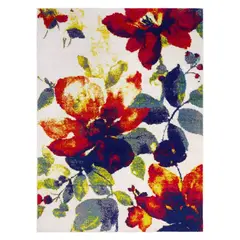 MODA ALFOMBRAS - ALFOMBRA FLORIDA BLANCA 120X180CM