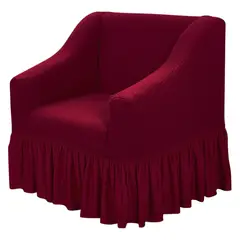 MODA ALFOMBRAS - Funda Para Sofa 1 Cuerpo Burdeo 78 X 85 Cm