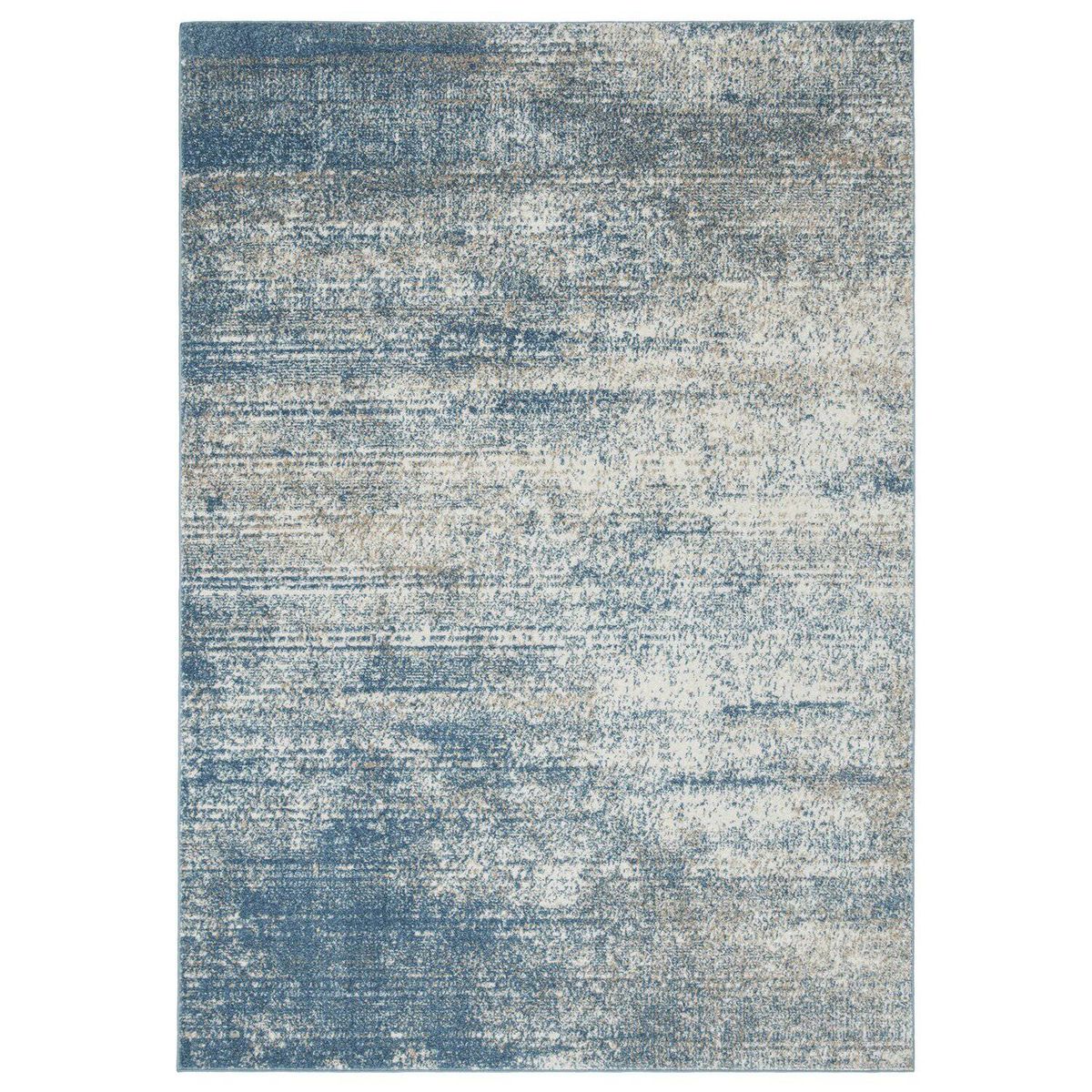 MODA ALFOMBRAS - ALFOMBRA FLORIDA AZUL120 cm x 180 cm