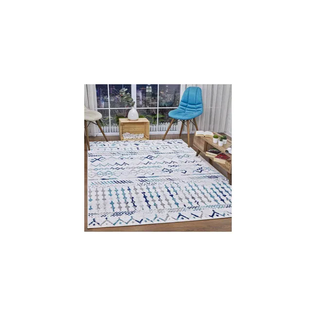 MODA ALFOMBRAS - ALFOMBRA PHOENIX AZUL 240 cm * 305 cm